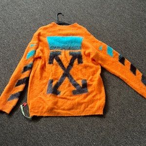 Off white orange sweater shirt